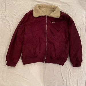 Reversible Sherpa bomber jacket